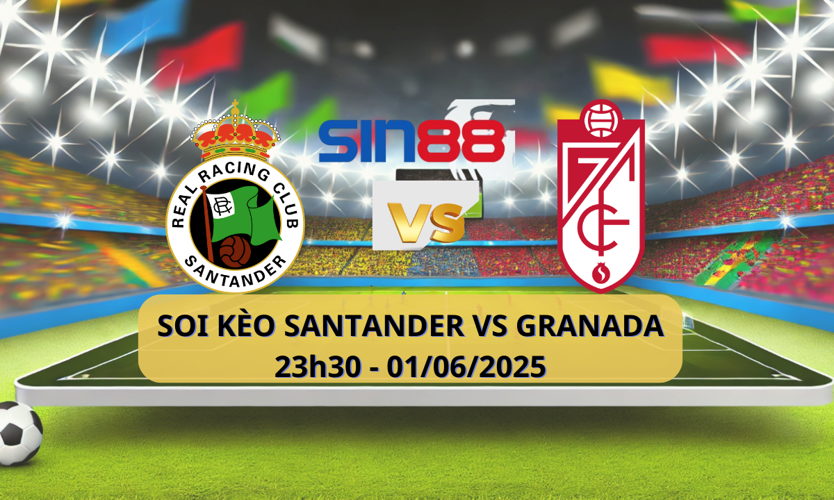 Áp phích trận đấu Racing Santander vs Granada CF